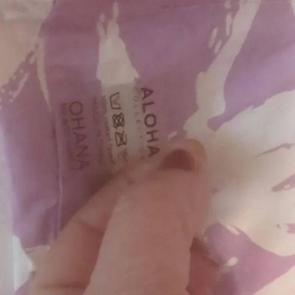 Aloha Reversible Floral Print Tote Bag with Black Straps - Picture 3 of 10